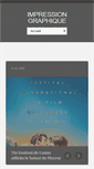 Mobile Screenshot of impression-graphique.com